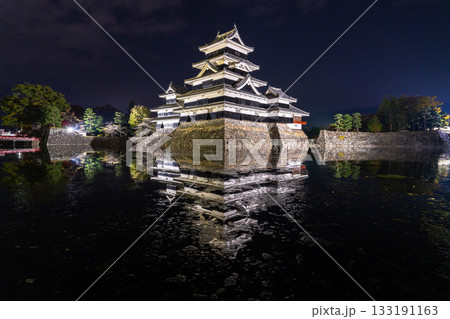 《長野県》松本城の夜景 133191163