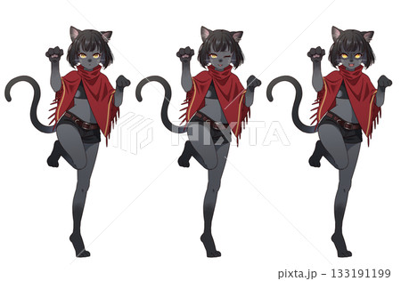 黒猫モンスターの女の子 133191199