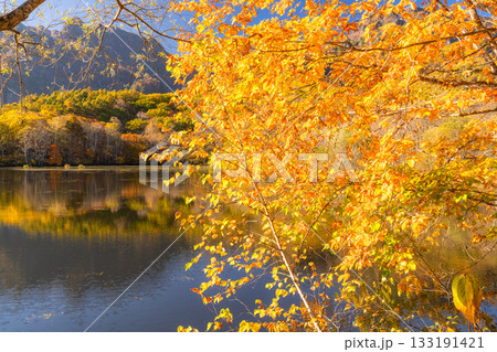 《長野県》鏡池・紅葉最盛期の戸隠 133191421