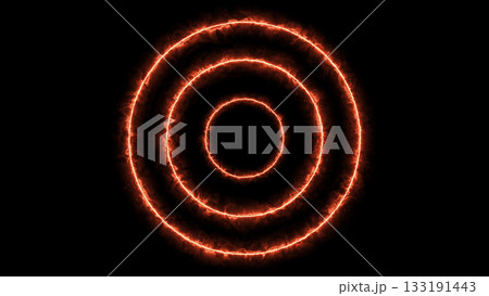 Burning Red Light Energy Concentric Circles Burning Red Light Energy Concentric Circles 133191443