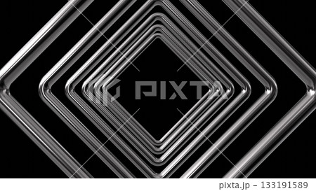 Concentric Silver Metal Diamond Ring 3D Rendering Concentric Silver Metal Diamond Ring 3D Rendering 133191589
