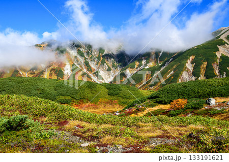 室堂平 立山連峰秋の絶景 立山黒部アルペンルート 富山県 室堂平 立山連峰秋の絶景 立山黒部アルペンルート 富山県 133191621