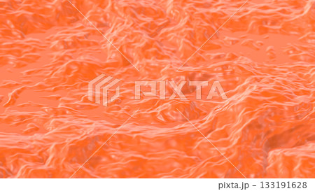 Orange Color Lumpy Liquid Background 3D Rendering Orange Color Lumpy Liquid Background 3D Rendering 133191628