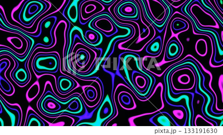 psychedelic neon contour lines wave psychedelic neon contour lines wave 133191630