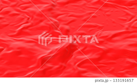 Wrinkled Red Liquid Surface Background 3D Rendering 133191657