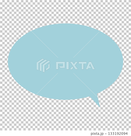 橢圓形對話框輪廓 133192094