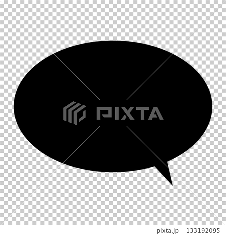 橢圓形對話框輪廓 133192095