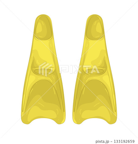 Illustration of diving fins Illustration of diving fins 133192659
