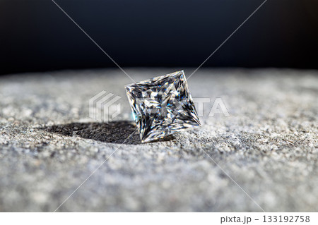 A diamond is sitting on a rock A diamond is sitting on a rock 133192758