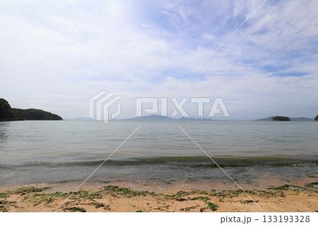 岡山県玉野市胸上浜の風景 岡山県玉野市胸上浜の風景 133193328
