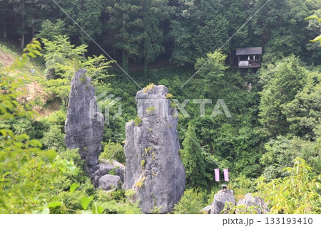 岡山県高梁市成羽町にある夫婦岩 岡山県高梁市成羽町にある夫婦岩 133193410