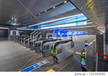 大阪メトロ夢洲駅 改札口 大阪メトロ夢洲駅 改札口 133193692