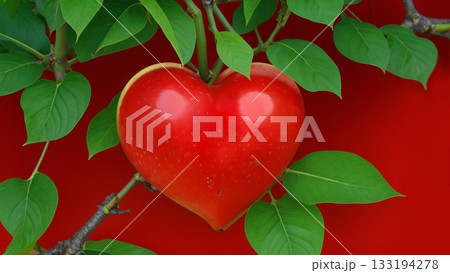 ハート型の果実 133194278