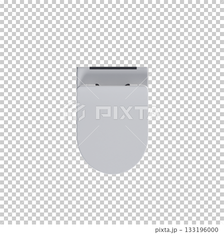 Lavatory pan isolated on a transparent background, bidet, 3D illustration, and CG render 133196000