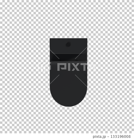 Lavatory pan isolated on a transparent background, bidet, 3D illustration, and CG render 133196008