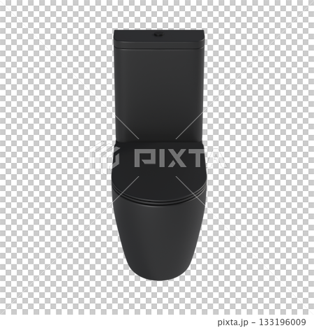 Lavatory pan isolated on a transparent background, bidet, 3D illustration, and CG render 133196009