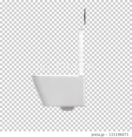 Lavatory pan isolated on a transparent background, bidet, 3D illustration, and CG render Lavatory pan isolated on a transparent background, bidet, 3D illustration, and CG render 133196071