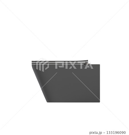 Lavatory pan isolated on a transparent background, bidet, 3D illustration, and CG render 133196090