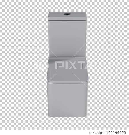 Lavatory pan isolated on a transparent background, bidet, 3D illustration, and CG render 133196096