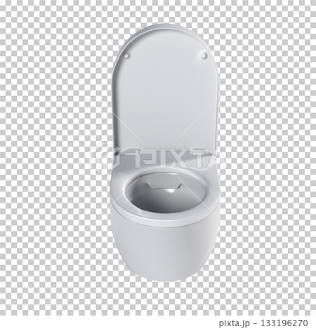 Lavatory pan isolated on a transparent background, bidet, 3D illustration, and CG render Lavatory pan isolated on a transparent background, bidet, 3D illustration, and CG render 133196270
