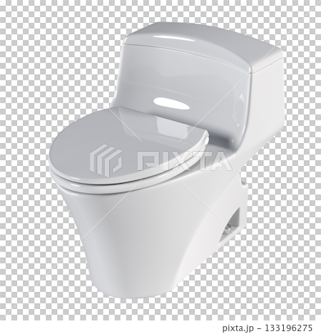 Lavatory pan isolated on a transparent background, bidet, 3D illustration, and CG render Lavatory pan isolated on a transparent background, bidet, 3D illustration, and CG render 133196275