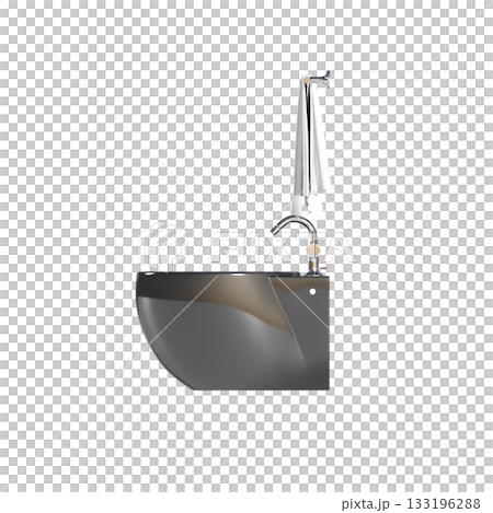 Lavatory pan isolated on a transparent background, bidet, 3D illustration, and CG render Lavatory pan isolated on a transparent background, bidet, 3D illustration, and CG render 133196288