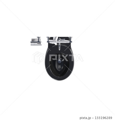Lavatory pan isolated on a transparent background, bidet, 3D illustration, and CG render Lavatory pan isolated on a transparent background, bidet, 3D illustration, and CG render 133196289