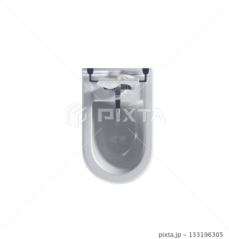 Lavatory pan isolated on a transparent background, bidet, 3D illustration, and CG render Lavatory pan isolated on a transparent background, bidet, 3D illustration, and CG render 133196305