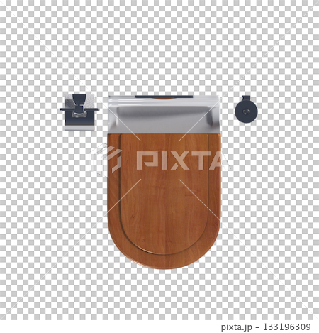 Lavatory pan isolated on a transparent background, bidet, 3D illustration, and CG render Lavatory pan isolated on a transparent background, bidet, 3D illustration, and CG render 133196309