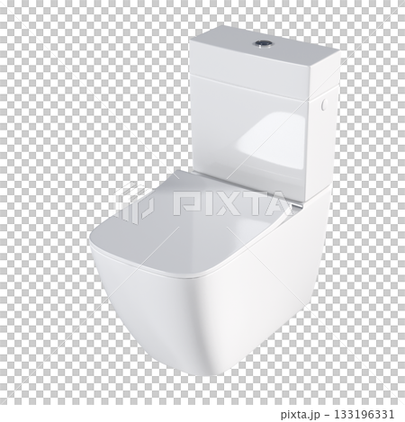 Lavatory pan isolated on a transparent background, bidet, 3D illustration, and CG render Lavatory pan isolated on a transparent background, bidet, 3D illustration, and CG render 133196331