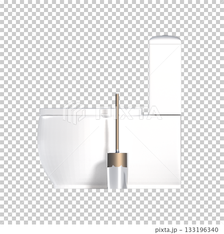 Lavatory pan isolated on a transparent background, bidet, 3D illustration, and CG render Lavatory pan isolated on a transparent background, bidet, 3D illustration, and CG render 133196340