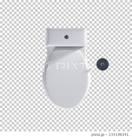 Lavatory pan isolated on a transparent background, bidet, 3D illustration, and CG render Lavatory pan isolated on a transparent background, bidet, 3D illustration, and CG render 133196341