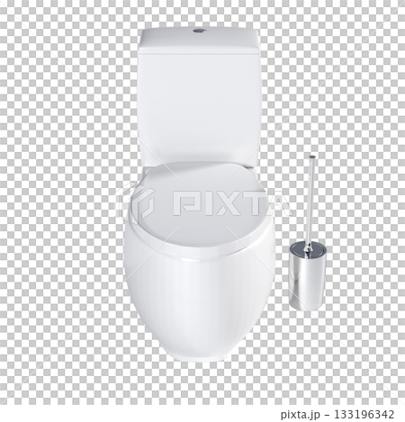 Lavatory pan isolated on a transparent background, bidet, 3D illustration, and CG render Lavatory pan isolated on a transparent background, bidet, 3D illustration, and CG render 133196342