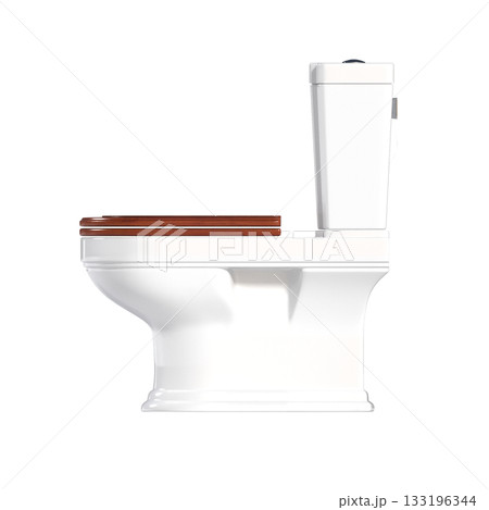 Lavatory pan isolated on a transparent background, bidet, 3D illustration, and CG render Lavatory pan isolated on a transparent background, bidet, 3D illustration, and CG render 133196344