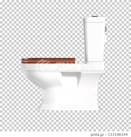 Lavatory pan isolated on a transparent background, bidet, 3D illustration, and CG render Lavatory pan isolated on a transparent background, bidet, 3D illustration, and CG render 133196344