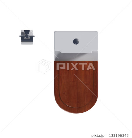 Lavatory pan isolated on a transparent background, bidet, 3D illustration, and CG render Lavatory pan isolated on a transparent background, bidet, 3D illustration, and CG render 133196345