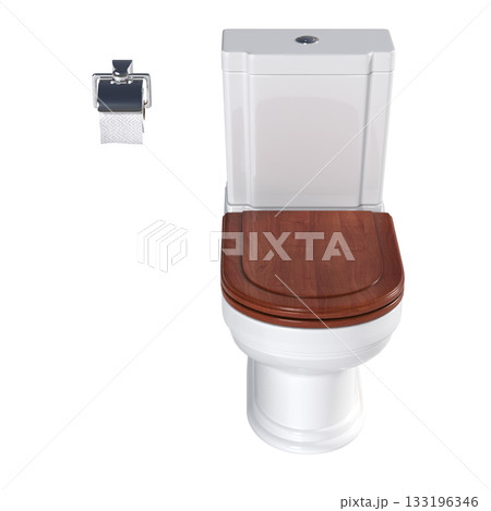Lavatory pan isolated on a transparent background, bidet, 3D illustration, and CG render Lavatory pan isolated on a transparent background, bidet, 3D illustration, and CG render 133196346