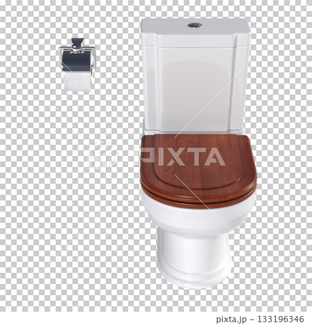 Lavatory pan isolated on a transparent background, bidet, 3D illustration, and CG render Lavatory pan isolated on a transparent background, bidet, 3D illustration, and CG render 133196346