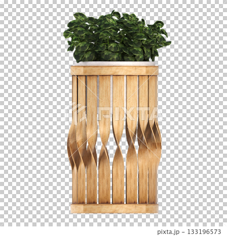 decorative flower in a pot isolate on a transparent background, 3D illustration, cg render decorative flower in a pot isolate on a transparent background, 3D illustration, cg render 133196573