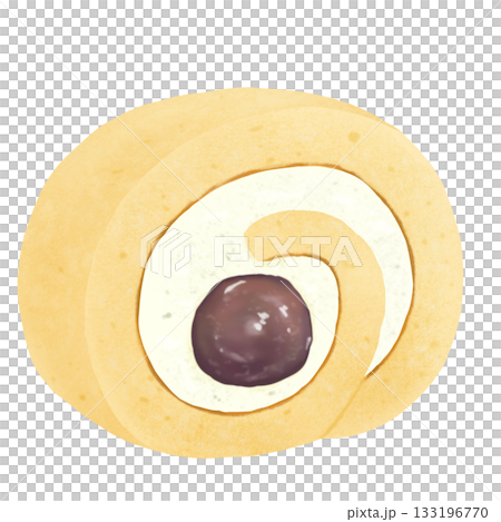 秋季甜點葡萄捲蛋糕插圖 秋季甜點葡萄捲蛋糕插圖 133196770