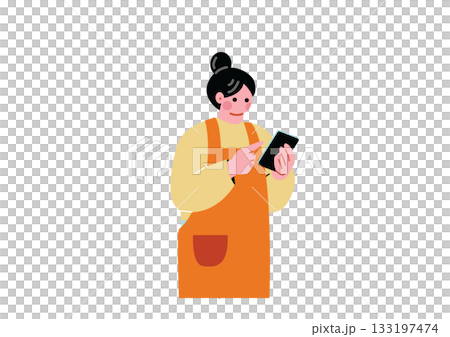 操作智能手機的女人 133197474