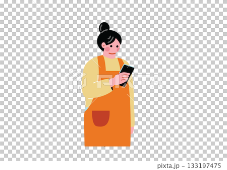 スマホを操作する女性 スマホを操作する女性 133197475