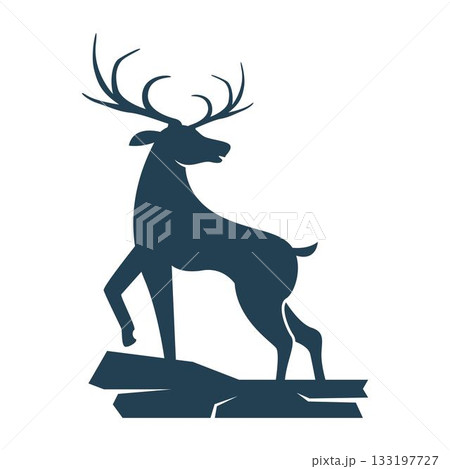 Deer logo icon design 133197727