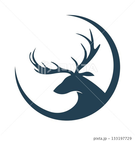 Deer logo icon design Deer logo icon design 133197729