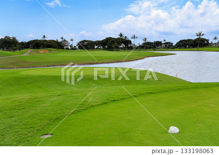 ハワイ（オアフ島）の休日（ゴルフライフ）カポレイno10 133198063