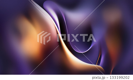 A blend of smooth colors forms a captivating abstract background, showcasing bold curves and flowing shapes. 133199202