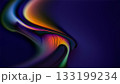Smooth curves of vibrant colors blend seamlessly on a deep backdrop, creating an eye-catching abstract pattern. 133199234