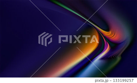 This artwork features flowing lines and vibrant colors creating an abstract background with a dynamic look. 133199257