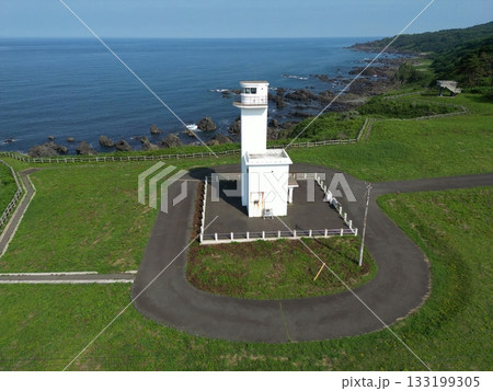 秋田 八峰 チゴキ埼灯(ドローン撮影) 秋田 八峰 チゴキ埼灯(ドローン撮影) 133199305