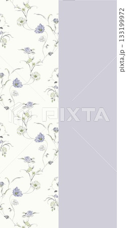 Soft Pastel Patterns with Florals Fruits and Cute Motifs for Notebook Designs 133199972